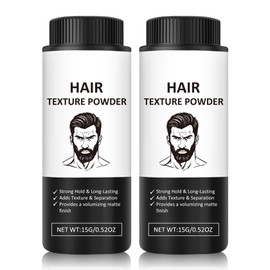 CAHIUYOA 2PCS Hair Texture Styling Powder for Men,Natural Volumizing and Texturizing Powder with Matte Finish,Non-Greasy Hair Styling powder for All hair