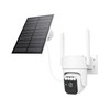 JSONPHX Solar Powered Security Camera, 360° Wireless Outdoor Camera,Motion Tracking,