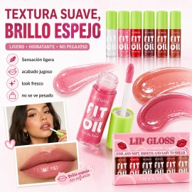 Set De Cuidado Labial Hidratante Glossy Liquid Lip Oil Gloss
