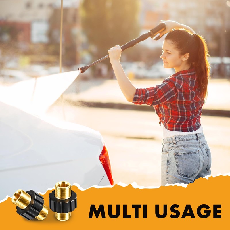 Twinkle Star Pressure Washer Hose Quick Connector, M22 Metric Male