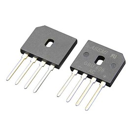 ASEMI 10x GBU606/GBU6J Flat Bridge Rectifier Diode Through Hole 6A 600V High Frequency for Adapter…