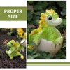 SUPVOX Resin Dragon Garden Statue Small Dragon Figurine for Garden