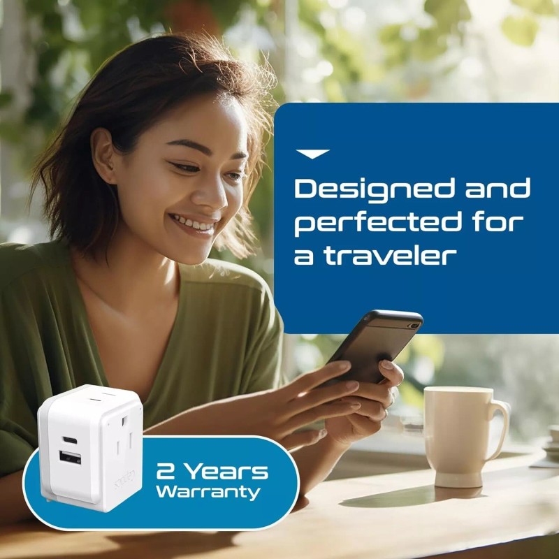 Ceptics Adapter Travel Set Use All Over Africa, Zimbabwe, Morocco-