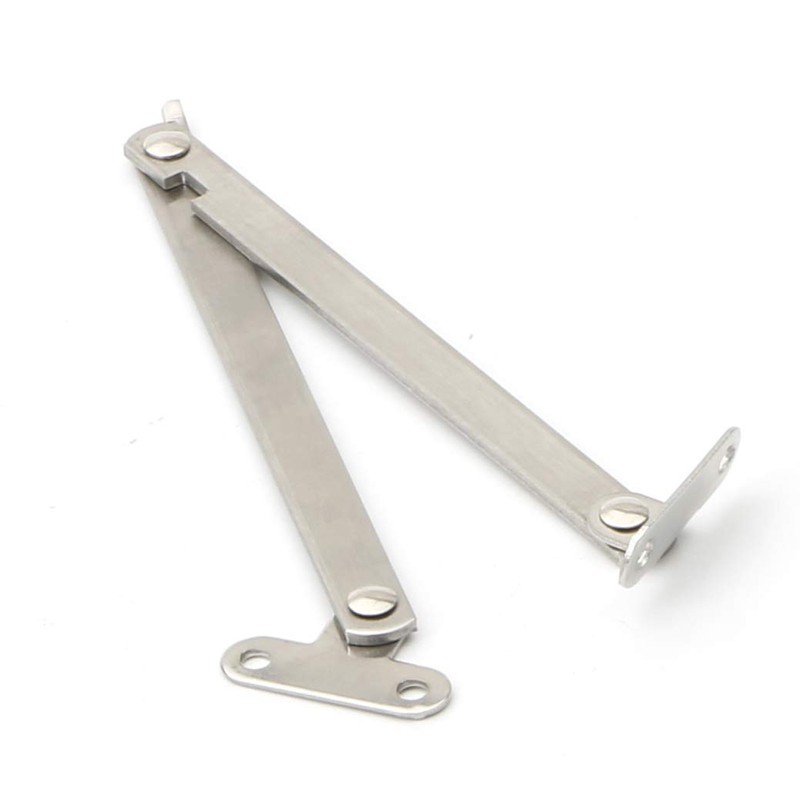Pxyelec 4 pcs Support Stay Hinges, Furniture Cupboard Hinges, Stainless