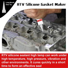 170g RTV Silicone Gasket Maker, Clear Silicone Sealant Shockproof and Leakproof, High Temperature Resistant, RTV Sealant Can be Used in Engines, Transmissions, Superchargers and All Types of Gaskets