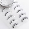 Musegetes 3D False Eyelashes Popular Black Natural Axis Soft Core
