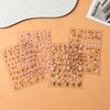 5D Embossed Daisy Lavender Nail Stickers, 5 Sheets Self Adhesive