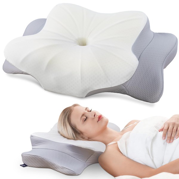 DONAMA Cervical Pillow for Neck and Shoulder,Contour Memory Foam Pillow,Ergonomic