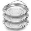 Cididu 3 Pack Steamer Basket for Cooking, Micro-Perforated Strainer Colander
