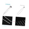 Mikinona 20pcs U Shaped Rhinestone Hairpins Elegant DIY Hair Accessories