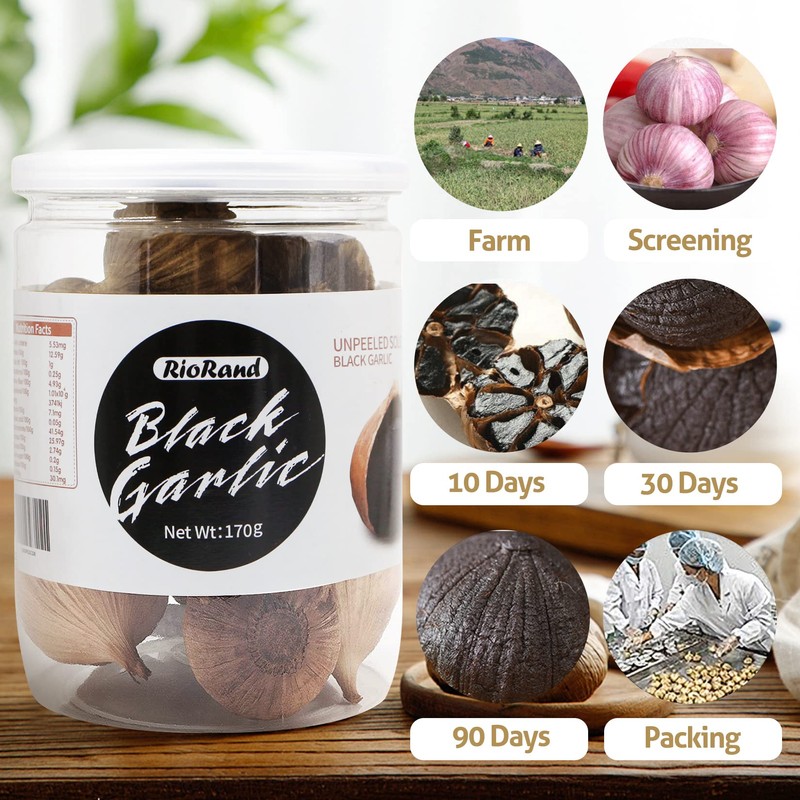 Black Garlic 170g Whole Black Garlic Aged for Full 90