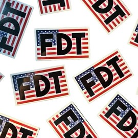 FDT American Flag Vinyl Stickers:_Pack of 5_American Flag