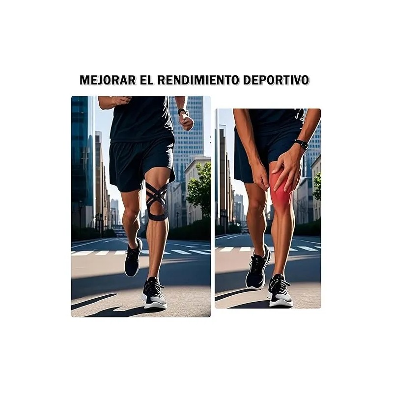 20pcs Cinta De Kinesiología Precortada Para Deportiva Rodill
