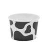 BLUE PANDA Cow Paper Ice Cream Cups with Spoons, Farm
