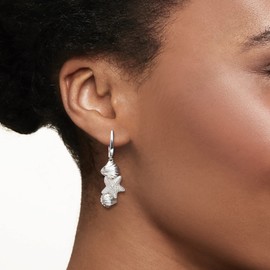 Ross-Simons Sterling Silver Seashell and Starfish Drop Earrings