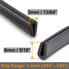 LEPEVNEY Edge Trim U Seal Black Rubber U-K Rubber Seal