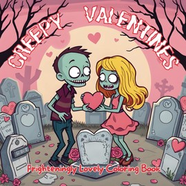 Creepy Valentines: Frighteningly Lovely Coloring Book, 50 Scary Cute Coloring Artworks: Creepy Cute and Cozy Artworks Waiting For You to Be Colored: ... Dolls, Vampires, Ghosts, Zombies and more!