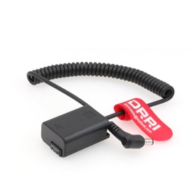 DRRI NP-FW50 Dummy Battery DC Coupler for Sony A7S2 A7S A7 II R, RII A7M2 A6000 A6300 A5000 A6500 A7000 Cameras