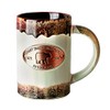 Americaware 15 oz Reactive Glaze Smoky Mountains Copper Medallion Mug