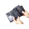 Wallet with outside lock LEAS, Genuine Leather, black - ''LEAS