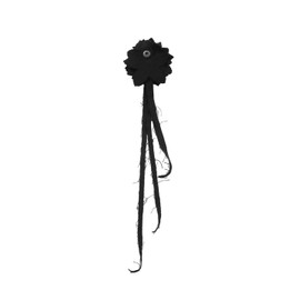 Anne ash Anush Cotton Flower Corsage BLACK