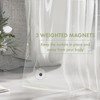 AmazerBath Extra Long Shower Curtain Liner, Clear, 84 Inches Long,