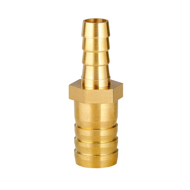 Quickun Brass Hose Barb Reducer 1/2" to 1/4" Barbed Reducer