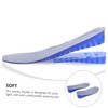 IWOWHERO Breathable Height Increase Insoles Detachable 3/5cm Adjustable Lifting Shoe