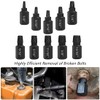 Saipor 10 PCS Damaged Bolt Extractor Kit Heavy-Duty Screw and