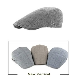 CHENNUO Men's Adjustable Summer Cap Hat Flat Cap Peaked Cap Sports Hat, black