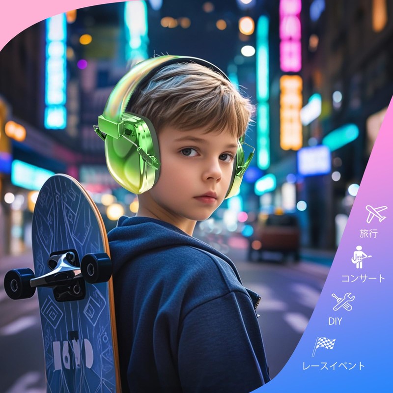 QearFunXD Earmuffs for Children, Soundproofing, Sound Insulation, Hearing Protection, Hearing
