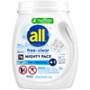 All Mighty Pacs Laundry Detergent, Free Clear for Sensitive Skin,