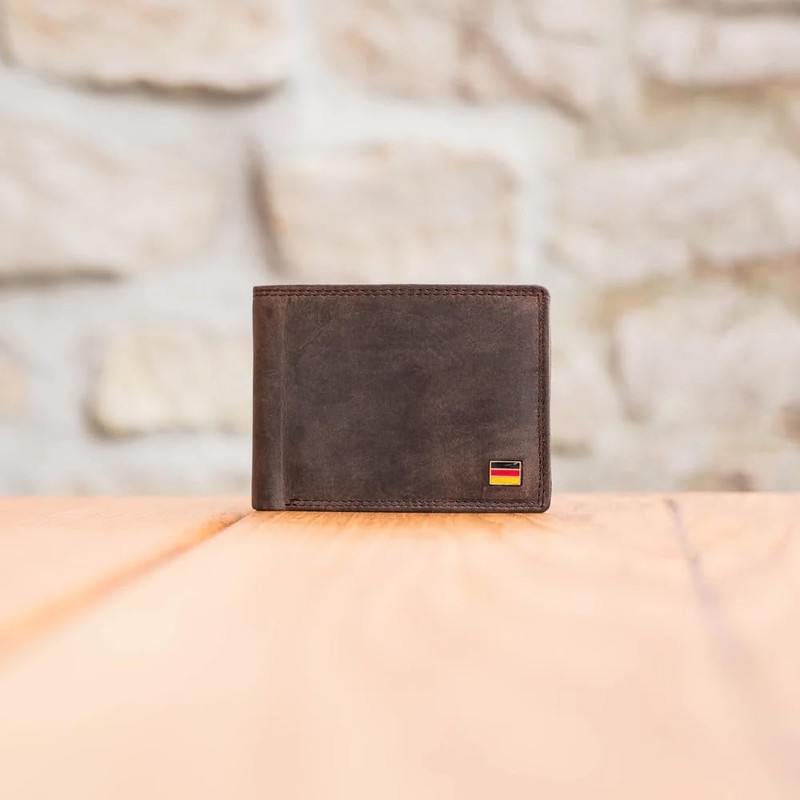 Hodalump Genuine Leather Men's Wallet in Gift Box with RFID
