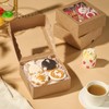 JCXGRVC 6x6x2.5Inches Chocolate Strawberries Boxes Charcuterie Boxes Cake Boxes Bakery