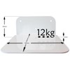 Galleksa Invisible Concealed Floating Metal Bookshelf Wall Mounted Storage for