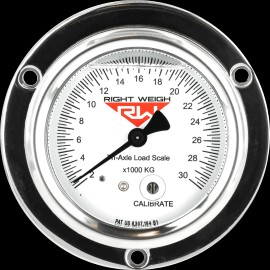 Right Weigh 250-30KG-FF TRI-AXLE Kilograms Load Scale for Single HCV Air Susp.