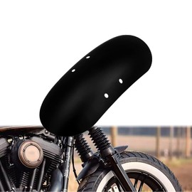 HDBUBALUS Motorcycle Short Front Fender Mudguard Fit for Harley Sportster Forty Eight XL1200X 2010-2017 Matte Black