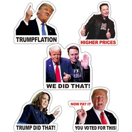 200Pcs Trump I Did That Stickers Anti Trump Stickers We Did That Funny Decal Trumpfaltion UWHENBO Waterproof Easy to Remove, Residue Leaves, Funny Decal