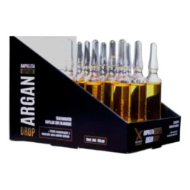 Xiomara Argan Drop Ampolleta Efecto Reconstructor Capilar Enjuague 12pzx10ml