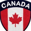 EmbTao Canada Flag Shield Patch Embroidered National Morale Applique Iron