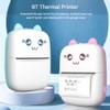 Portable Mini Thermal Printer Wirelessly BT 200dpi Photo Label Memo