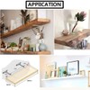 SpzcdZa 4" Floating Shelf Bracket (4 pcs),Invisible Support Bracket Blind