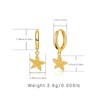 Starfish Earrings Gold Seashell Earrings Beach Earrings for Women Puka