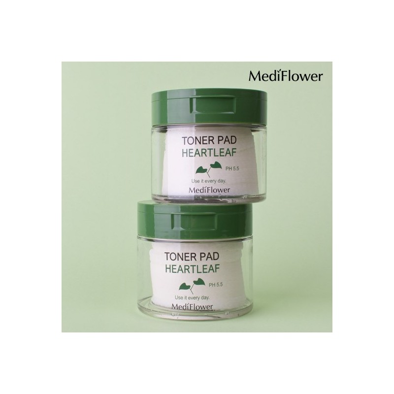Mediflower Houttuynia Cordata Toner Pads 60 Sheets / 메디플라워 어성초