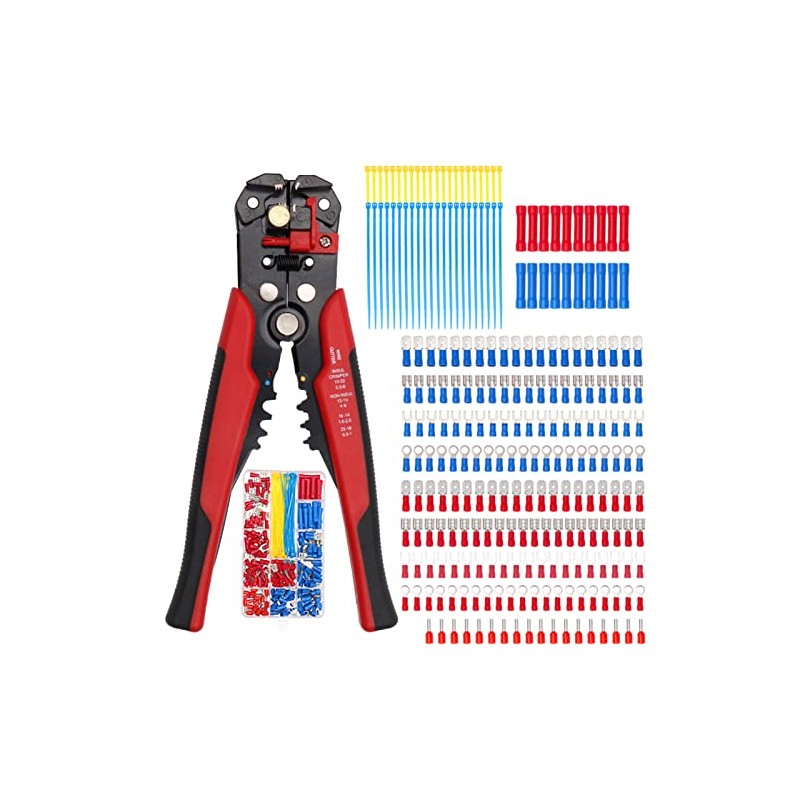 260PCS Crimp Cable Terminals Heat Shrink Insulated Wire Connector Assorted