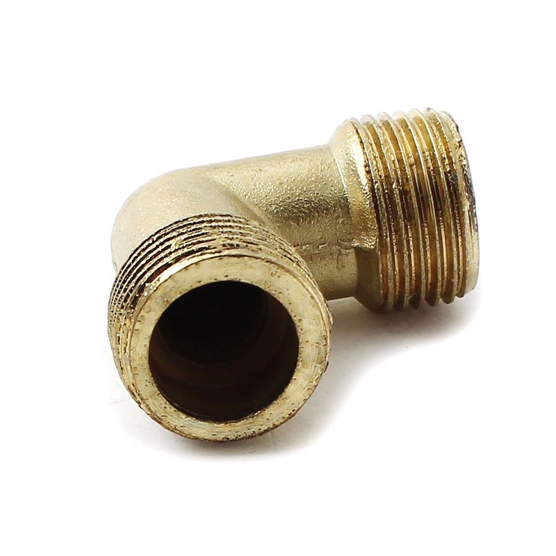 sourcingmap 3/8BSP Thread Pipe Zinc Alloy Air Compressor Male Elbow
