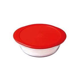 OCUISINE Cook & Store Container Round 1,0 litro red