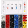 Crimpadora de Terminales Kit 1250 Piezas, Pinza Crimpadora y Terminales