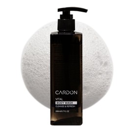 Cardon Acne Clearing Men's Body Wash, Korean Skin Care, All Natural Green Tea Extract, Sea Buckthorn, & Cica Combat Breakouts, Prevent Body Odor to Deeply Cleanse w/o Stripping (1 PK)
