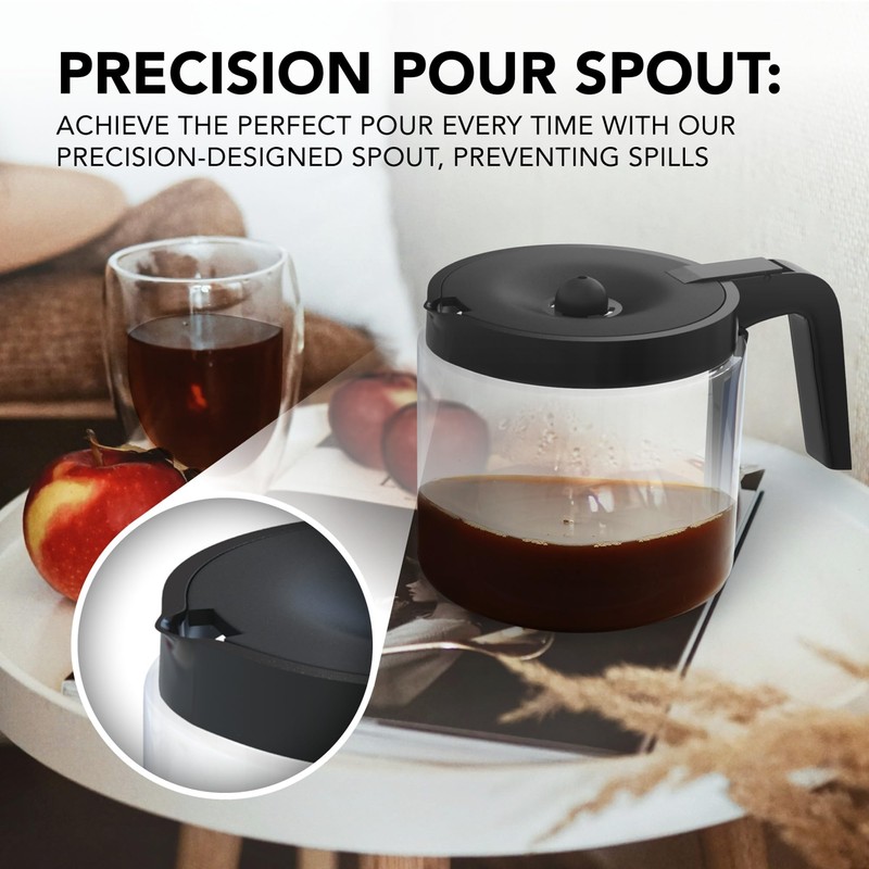 12-Cup Coffee Carafe Compatible with Keurig K-Duo Essentials, K Duo